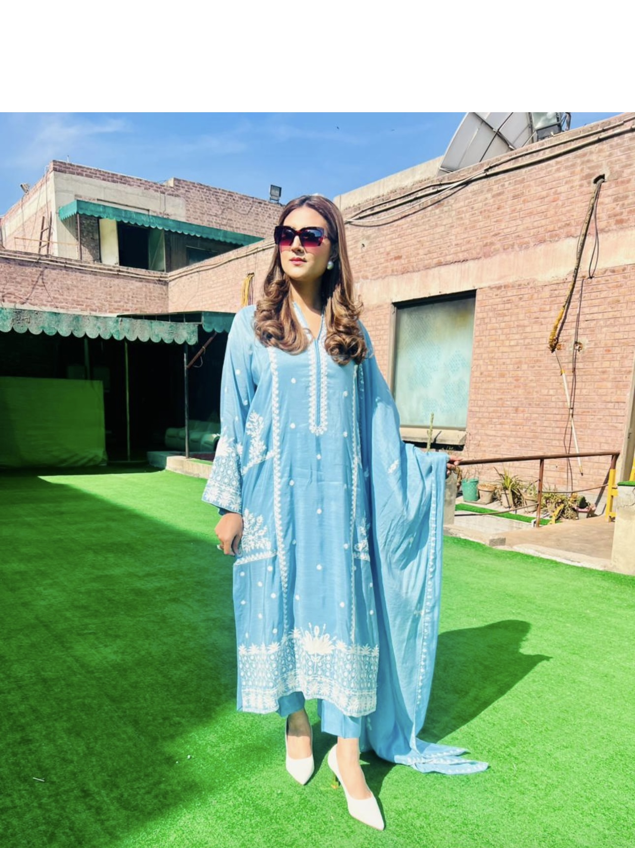 Swiss Boil Suit with Aar Embroidery - Image 3