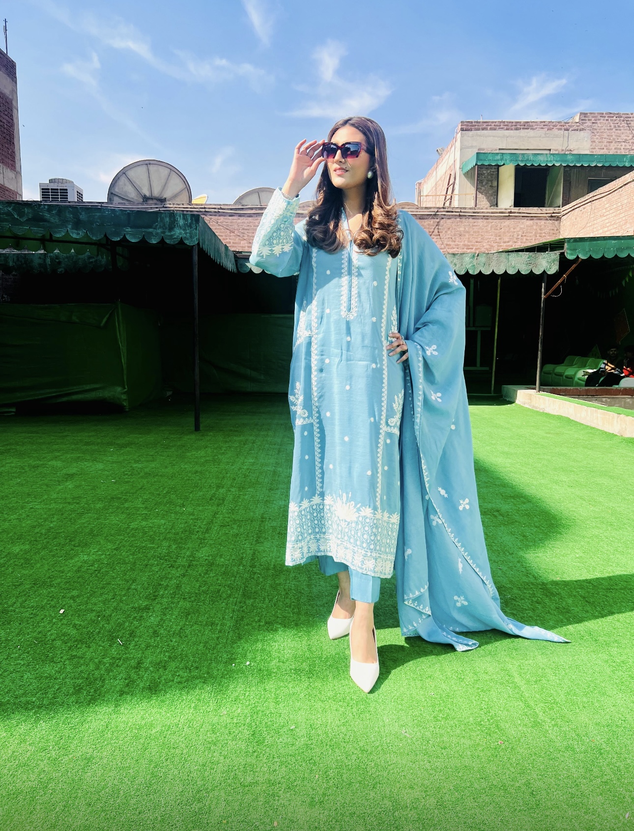 Swiss Boil Suit with Aar Embroidery - Image 2